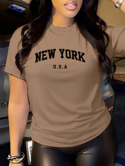 Slayr Women's Summer Casual Short Sleeve T-shirt